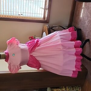 Princess Peach Girls Costume